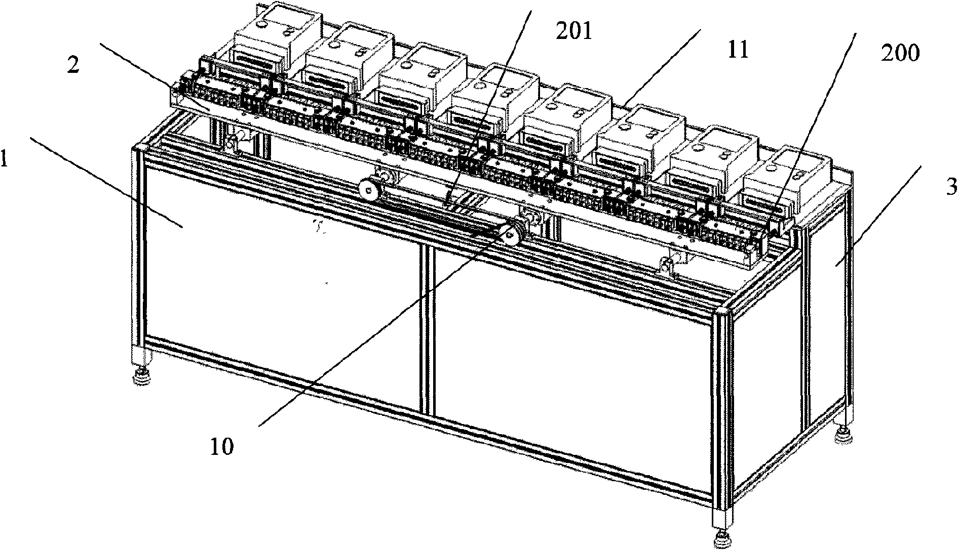 Automatic positioning rapid wiring device for power meter