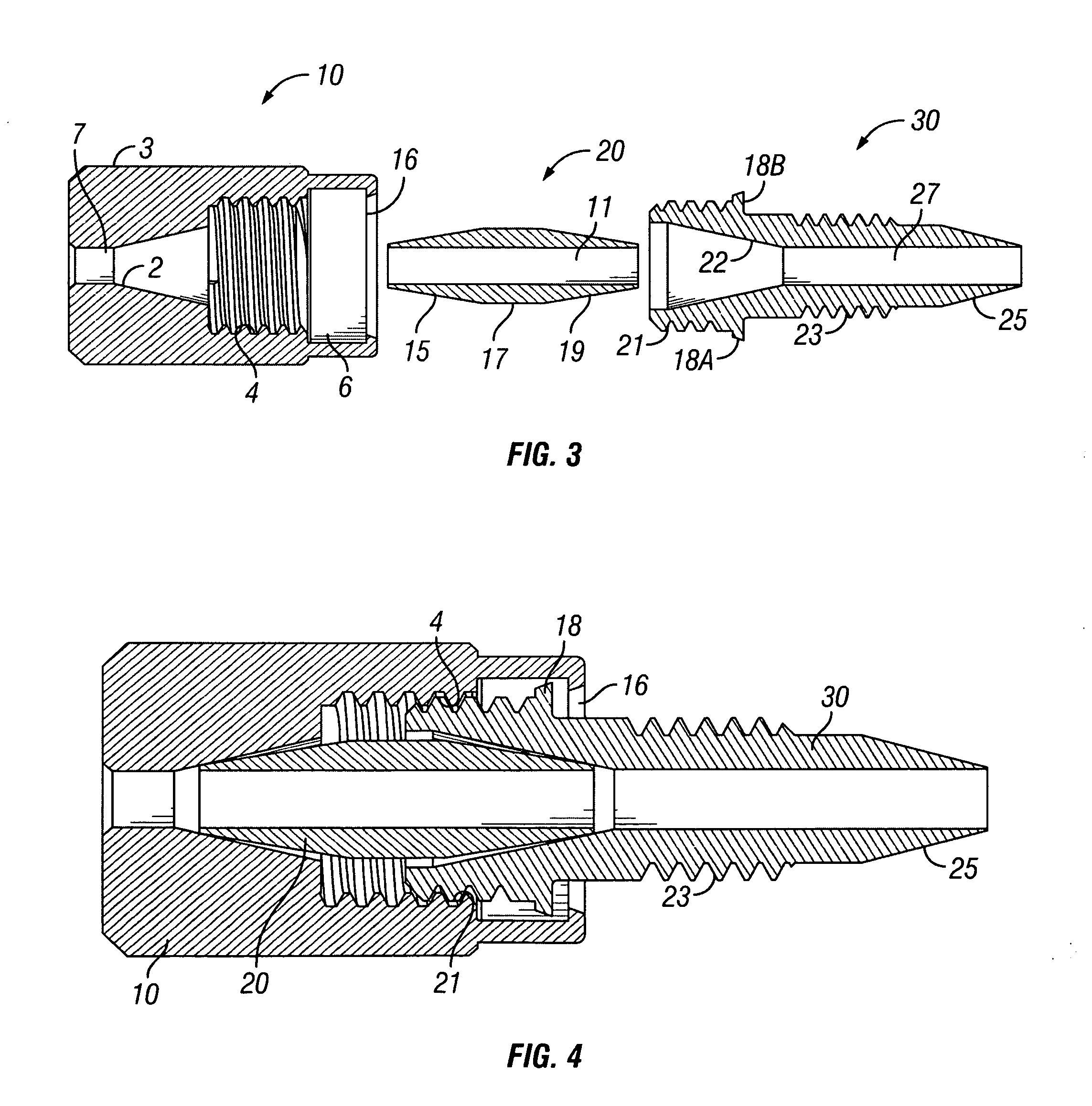 Connection assembly for ultra high pressure liquid chromatography