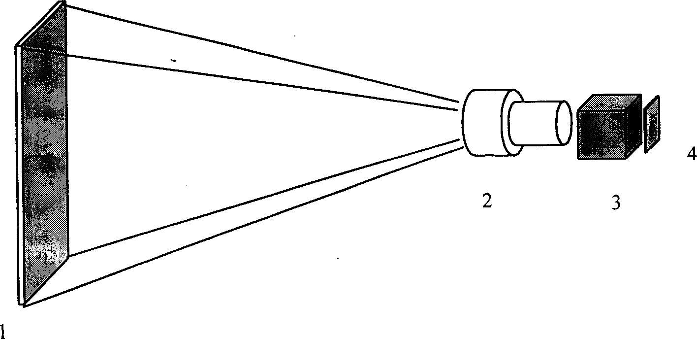 Method for removing image grating on pixel type projected display