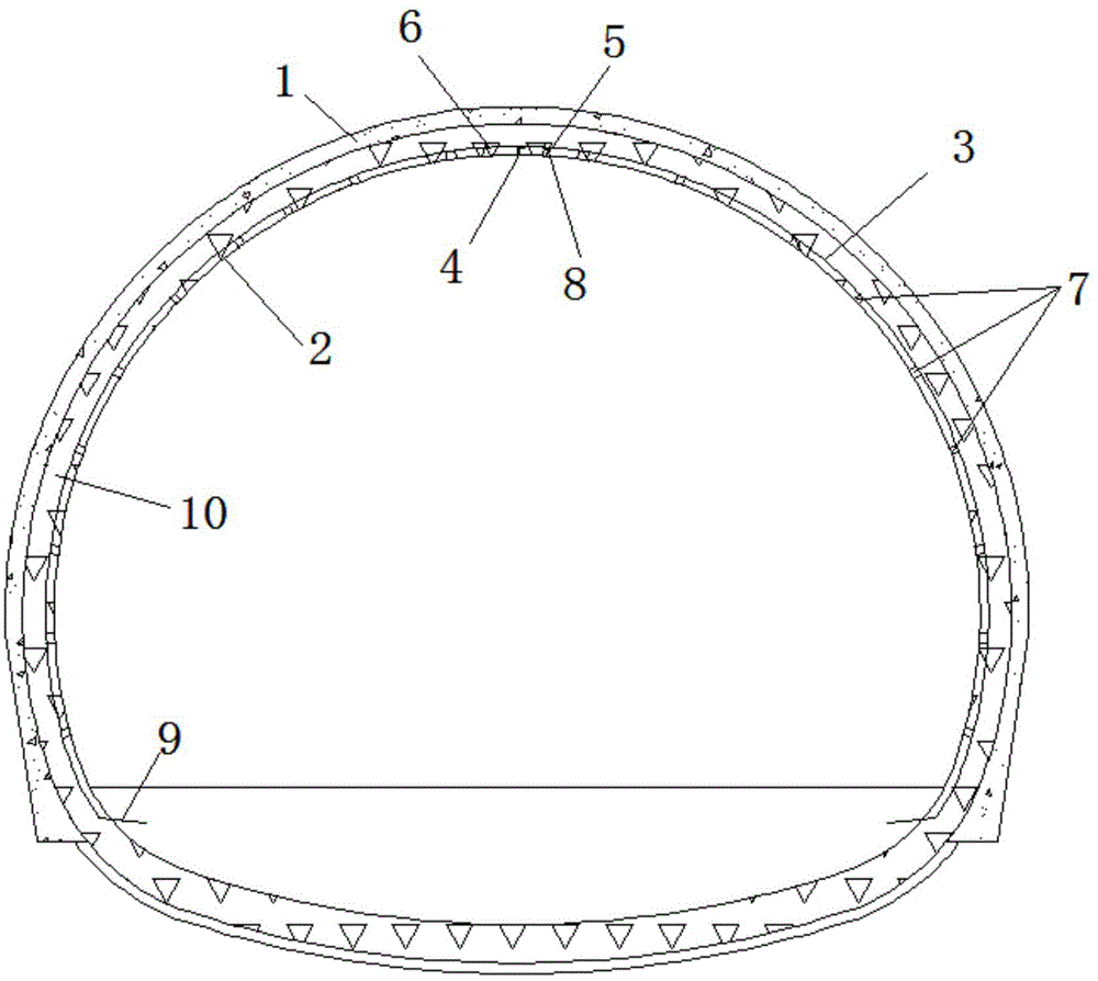 Pre-embedding device and method of tunnel vault ground terminals