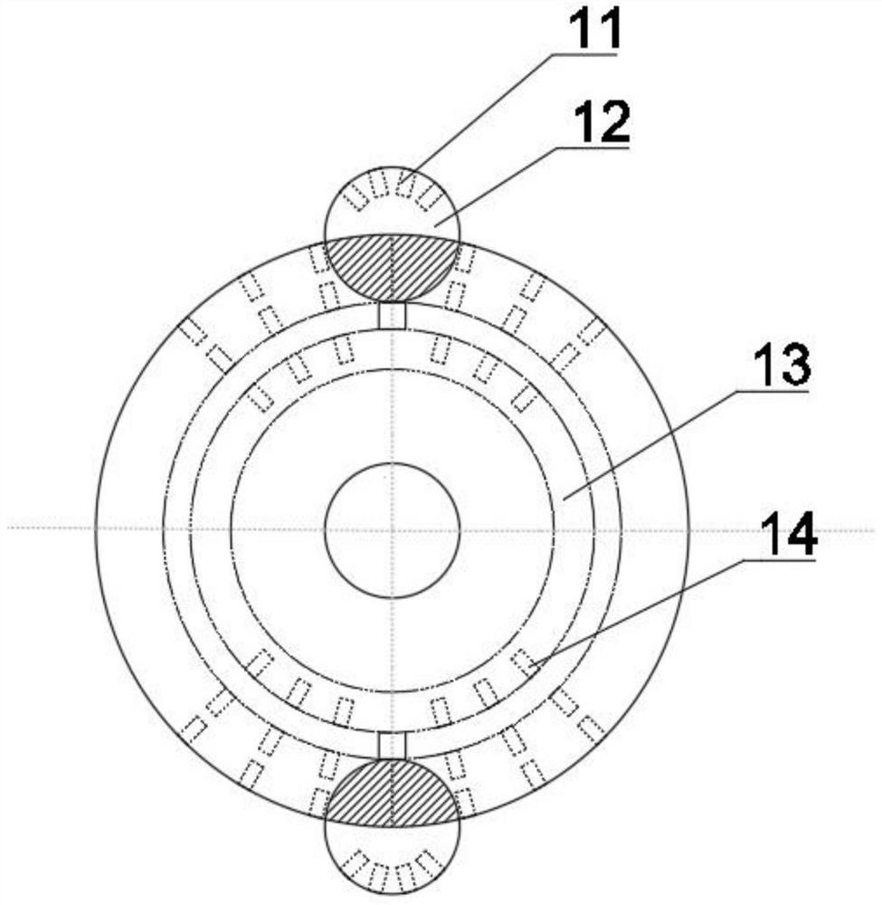 Device for degrading antibiotics by combining hydrodynamic cavitation with ultrasonic cavitation and photolysis technology