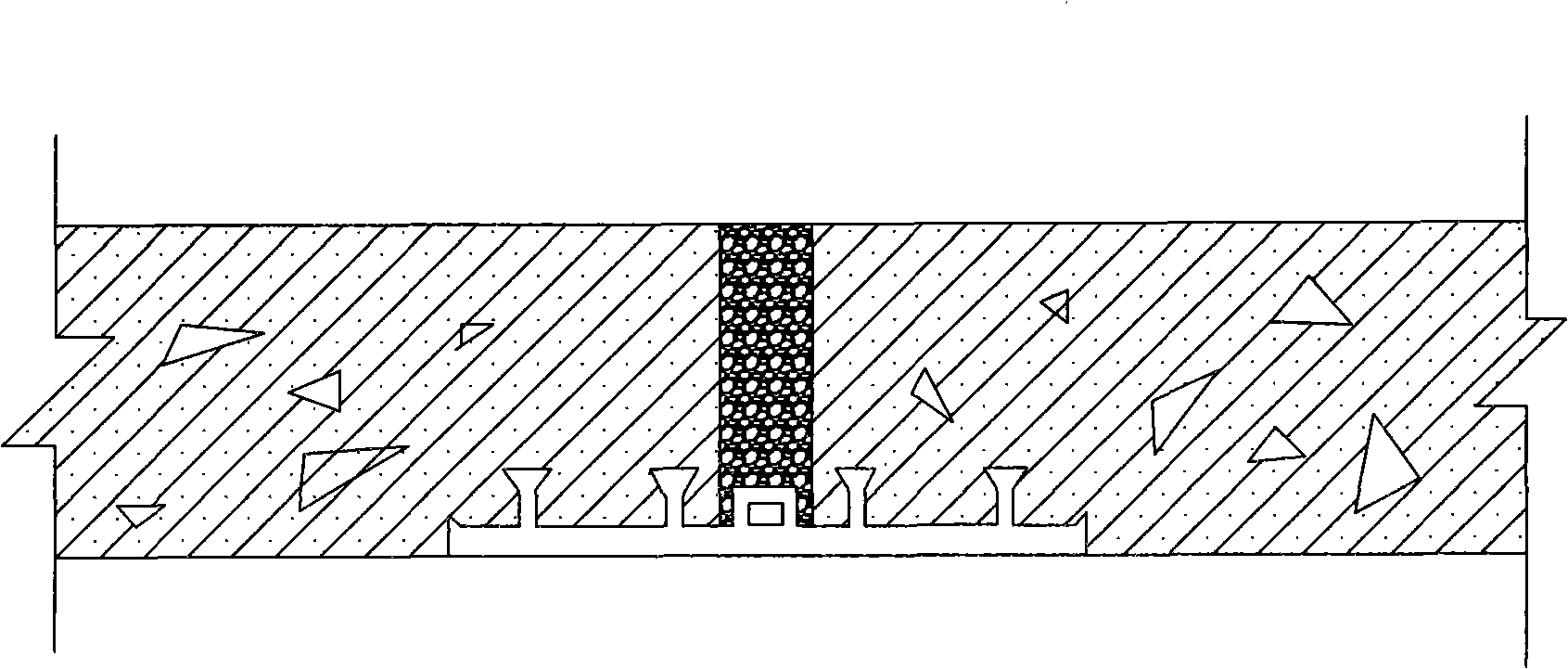 Internal-bonded water-proof technique for externally-bonded waterstop