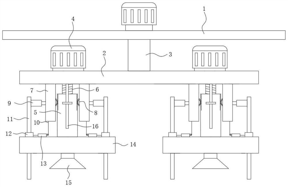 Material taking mechanism of LED chip mounter