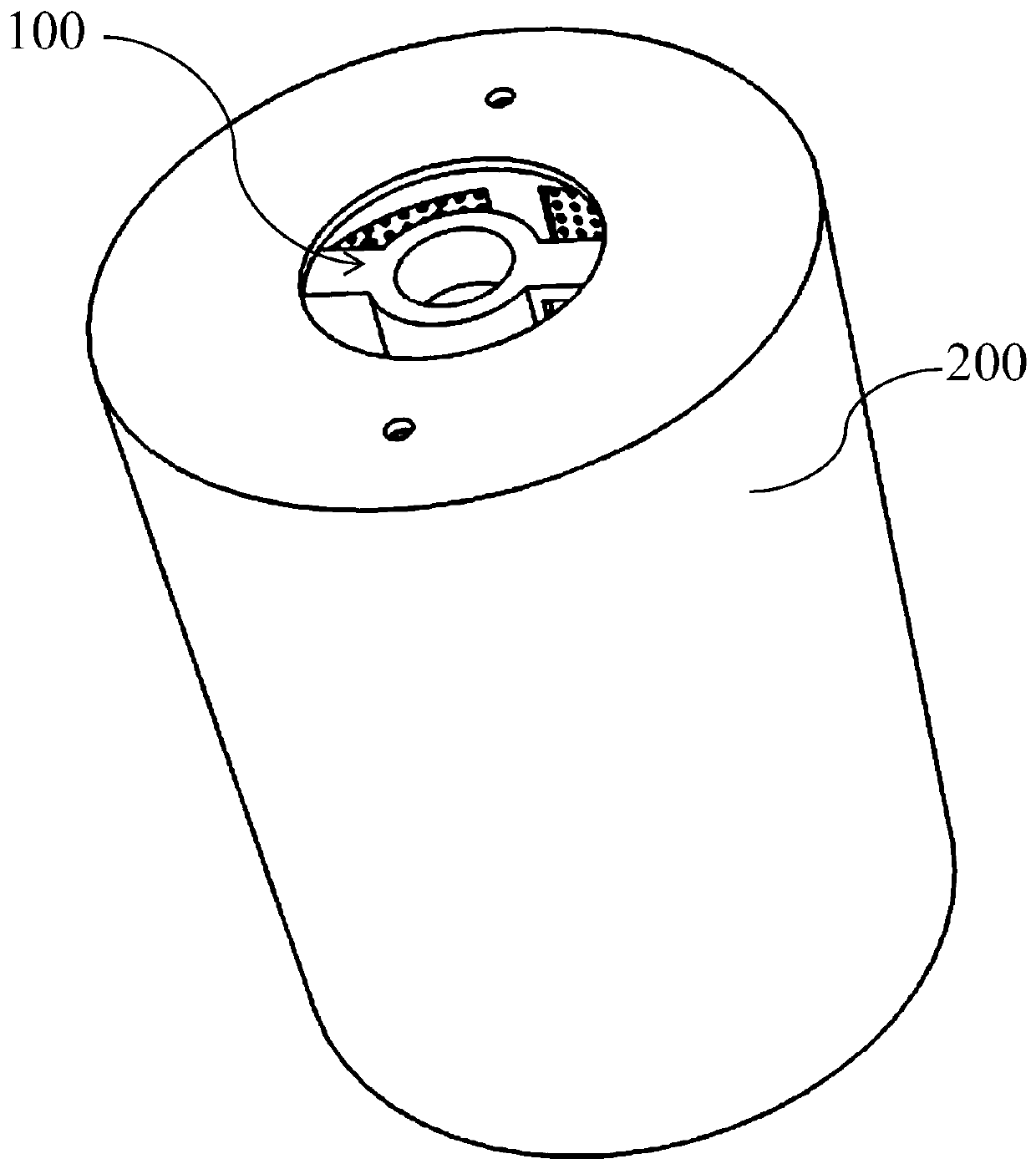 Cyclone cylinder, dust cup assembly and dust collector