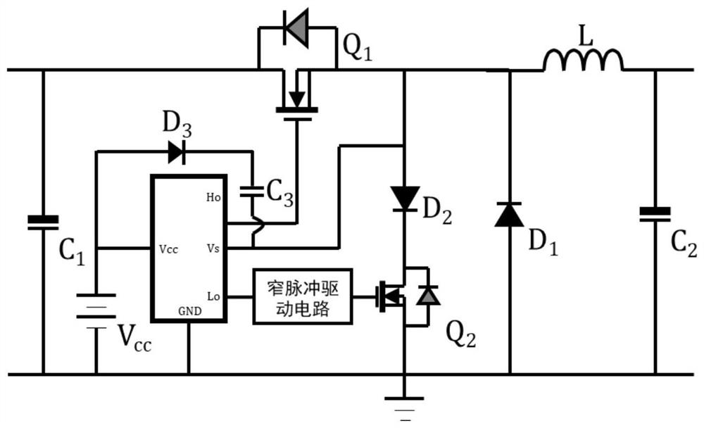 BUCK converter bootstrap drive circuit based on narrow pulse control