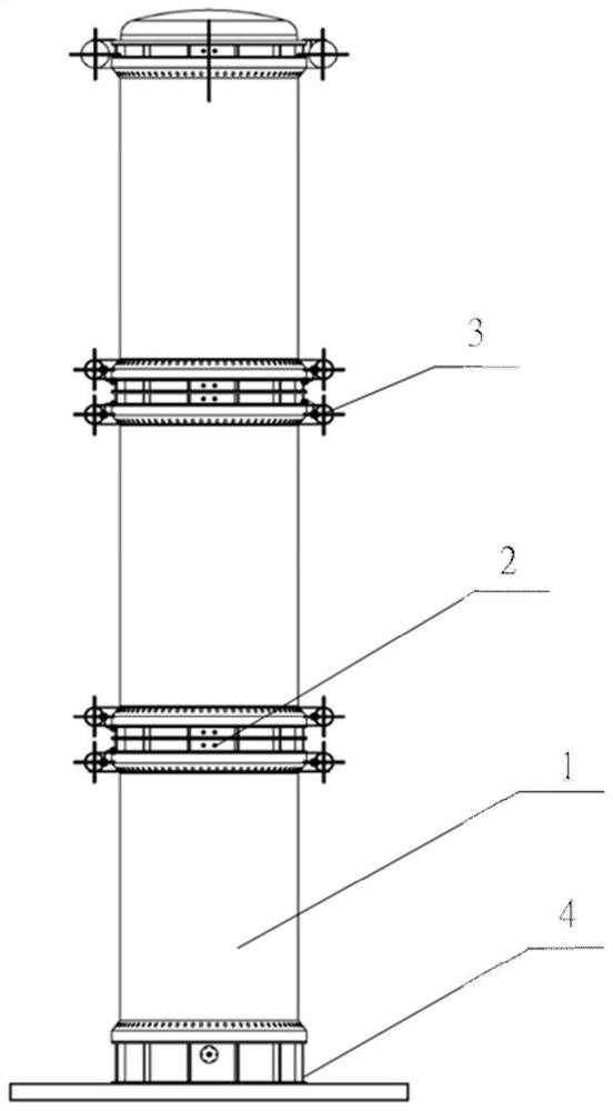 A voltage equalizing ring assembly for a closed impulse voltage generator