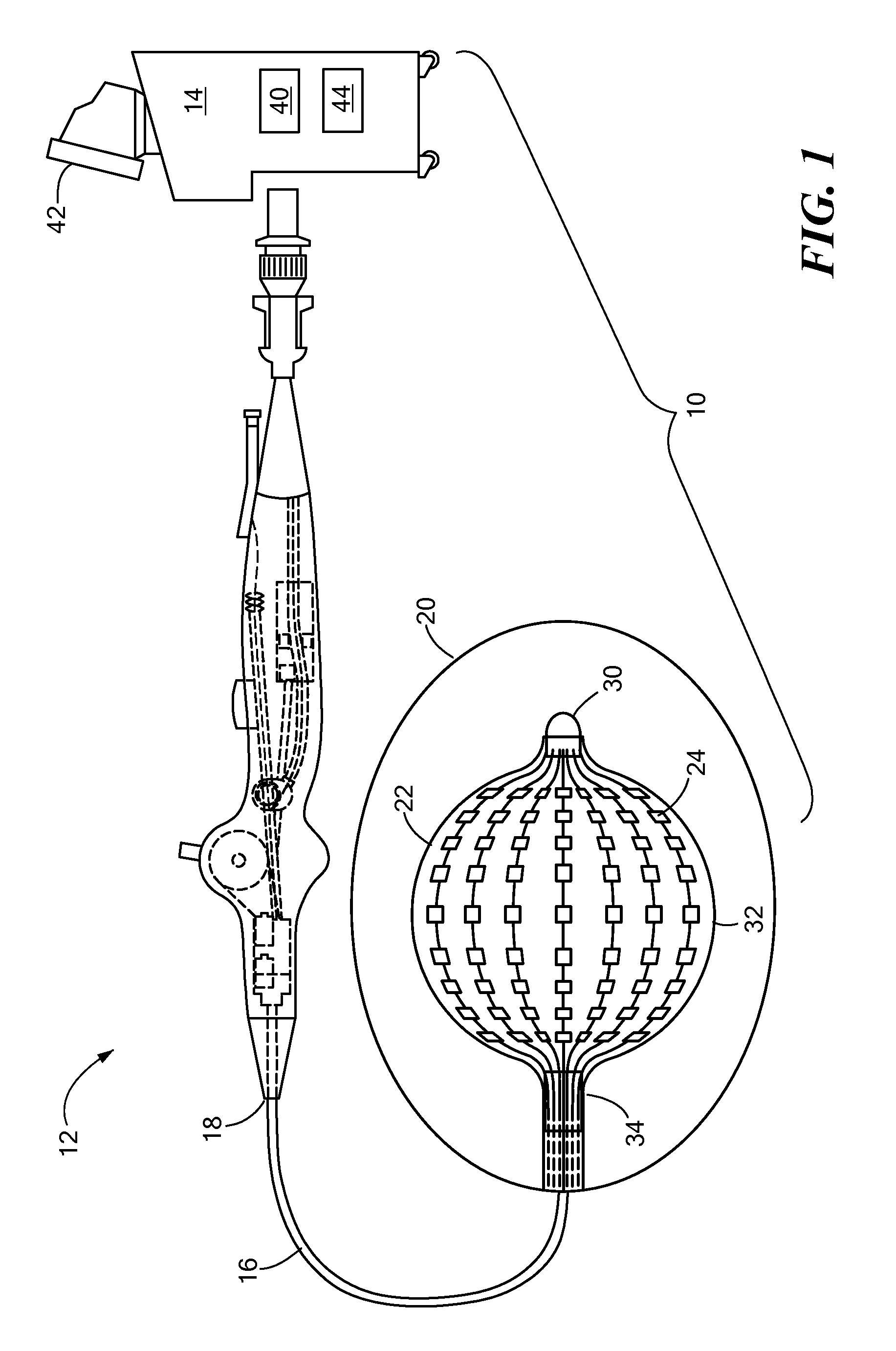 Contact specific RF therapy balloon