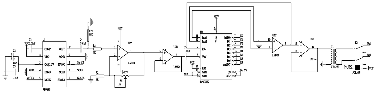 DDS-based aero-engine rotation speed sensor simulation device and method