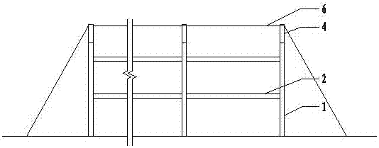 Height adjustable type temporary standard guardrail