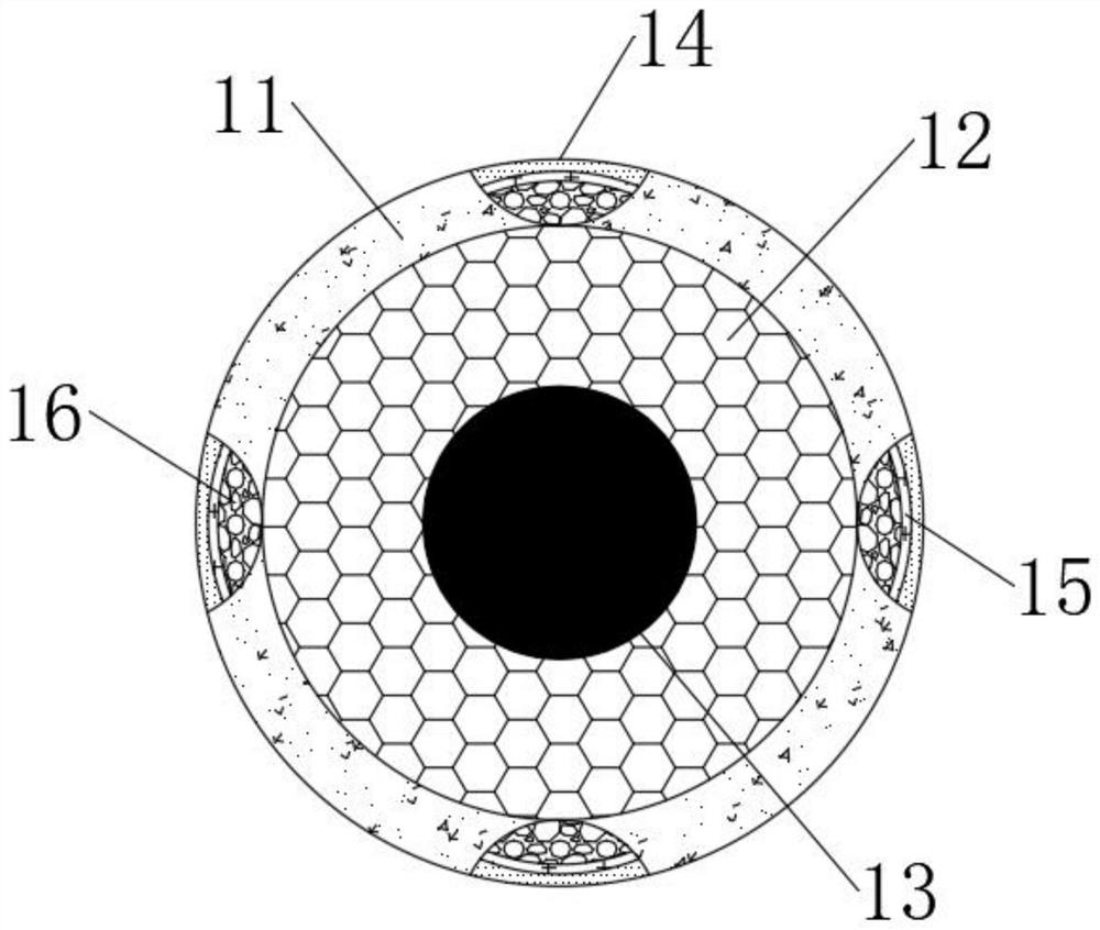 Magnetic suction type treatment process for oil-containing industrial wastewater