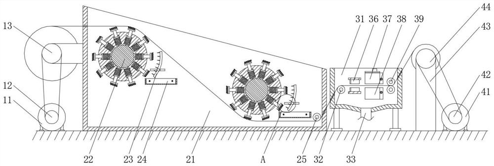 PP cotton filter element recycling treatment system