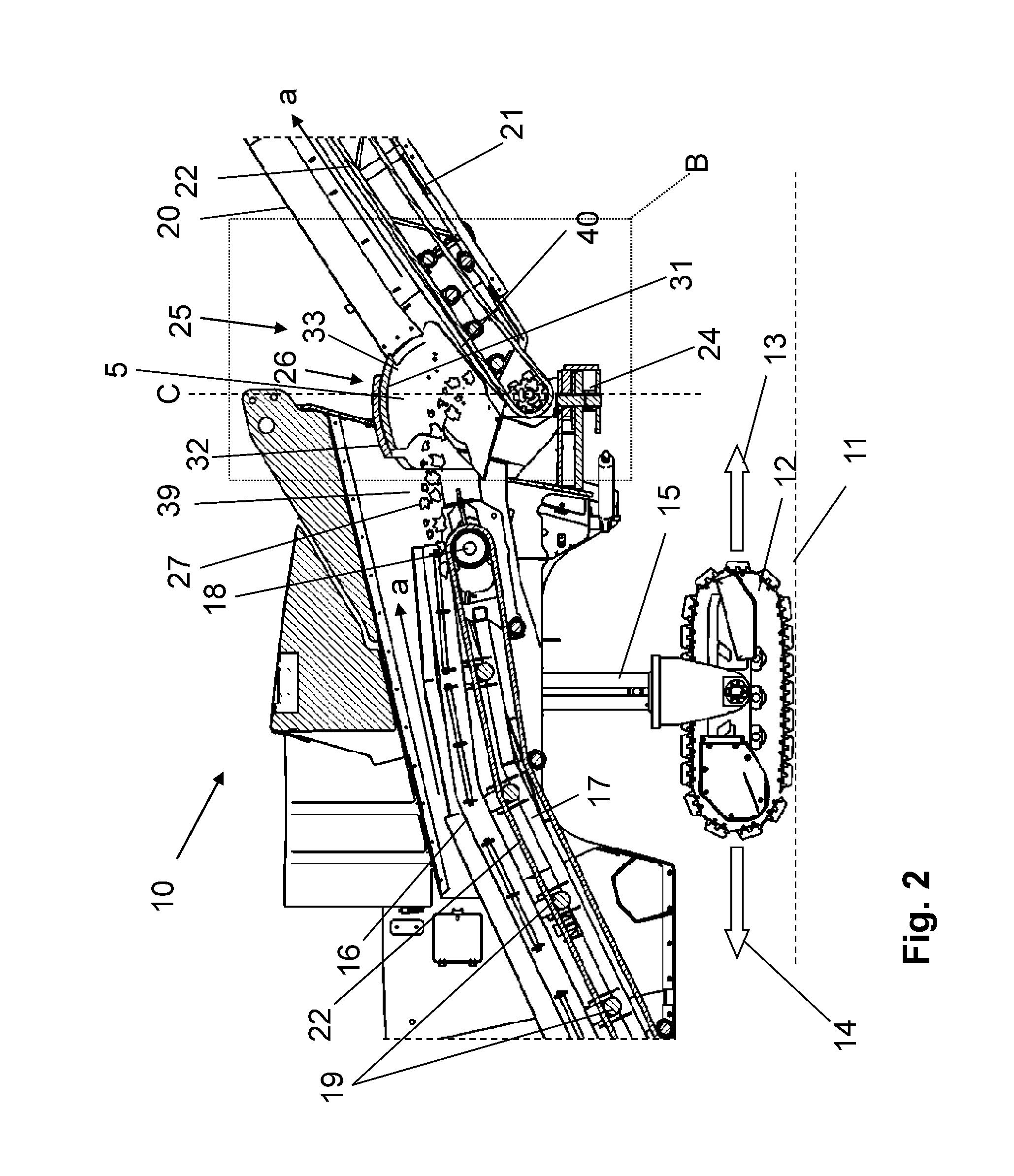 Material transfer apparatus for a ground milling machine, and a ground milling machine, especially road milling machine, having such a material transfer apparatus