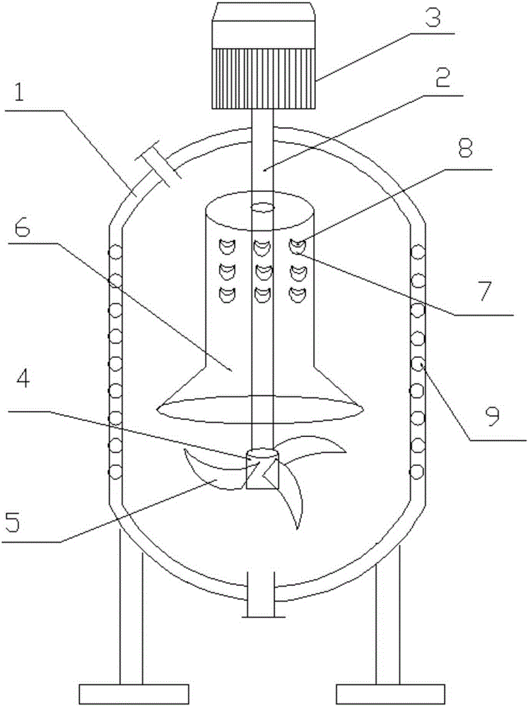 Stirring type reaction kettle