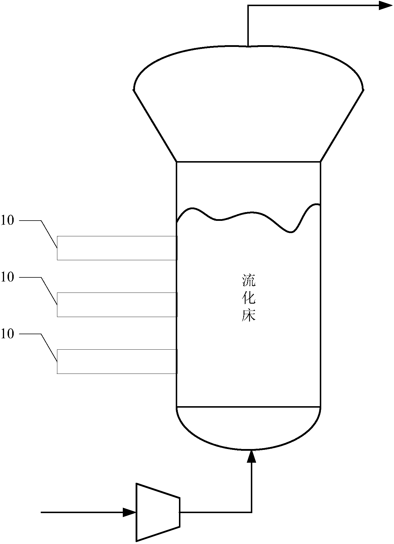 System for controlling electrostatic level in fluidized bed