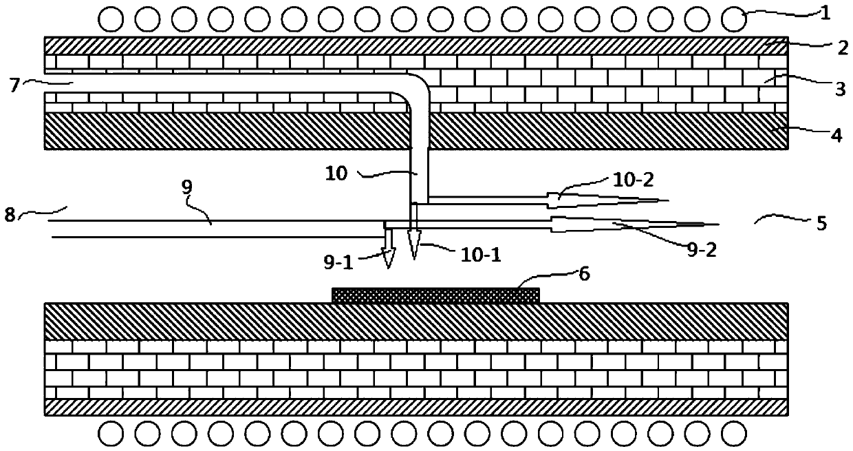 A silicon carbide epitaxial growth device