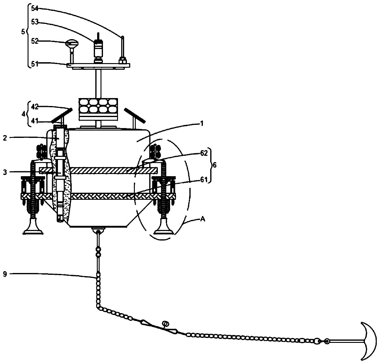 Monitoring device for marine environment