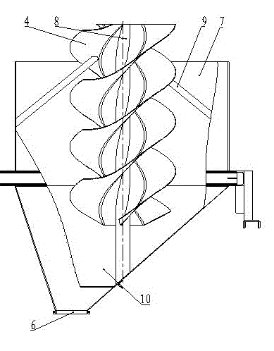 Storage bin provided with spiral slideway