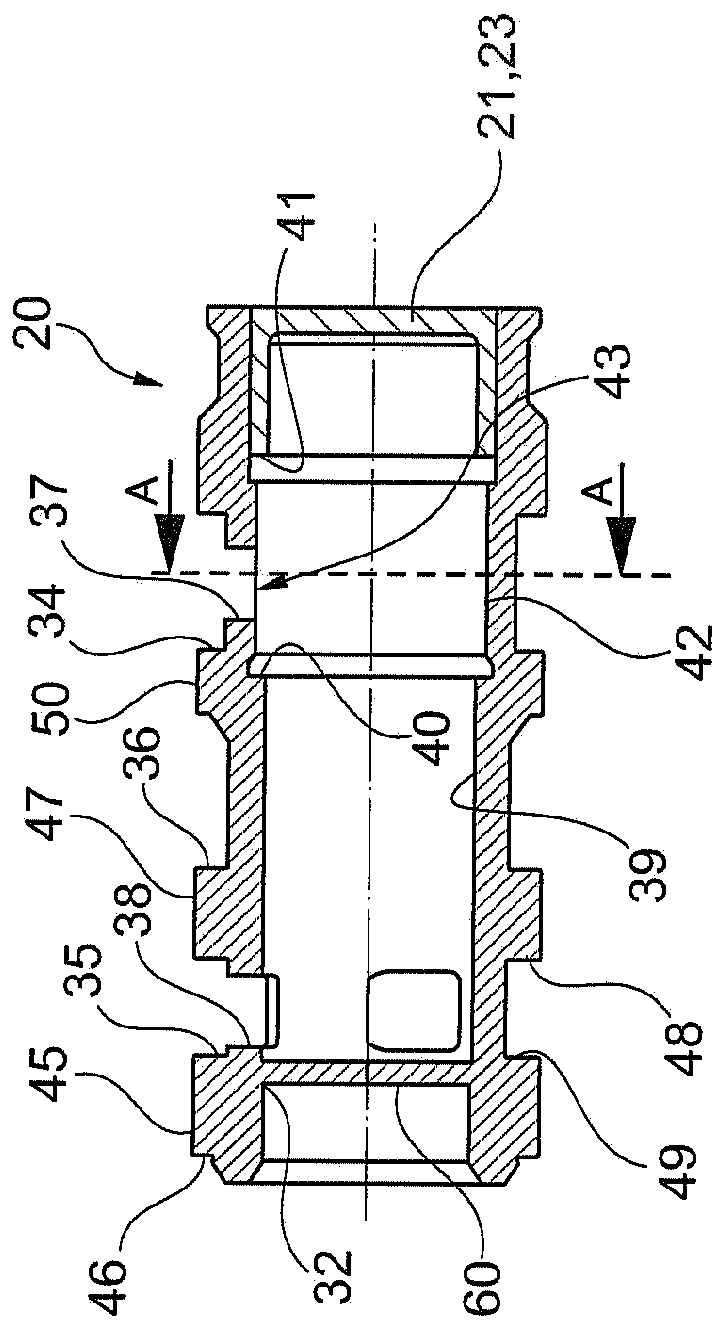 Control valve for controlling pressure-medium flows comprising integrated check valve