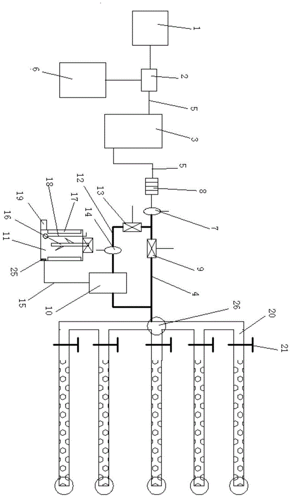 A micro-sprinkler irrigation and fertilization system integrating water and fertilizer