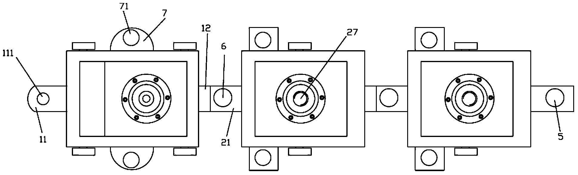 Multiply-combined toy train