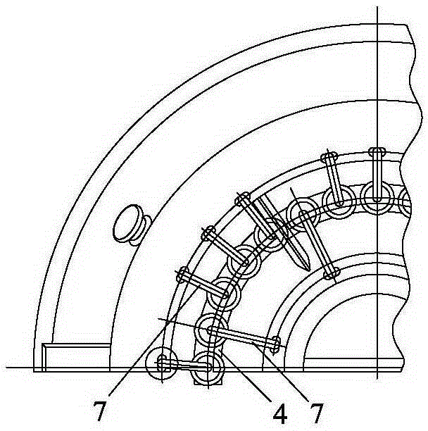 Casting process and pouring system for gas turbine compressor bearing seat