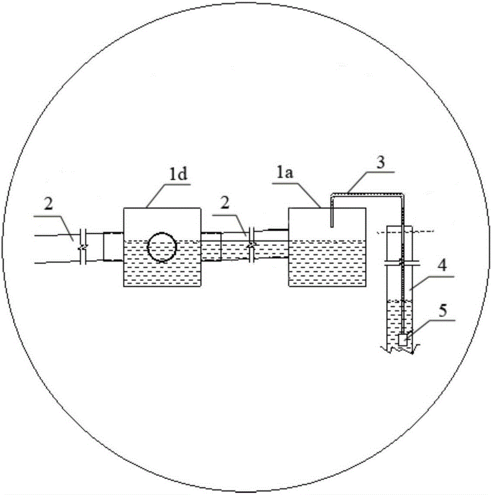 Dewatering and drainage system with detachable water collection tanks and dewatering and drainage method of dewatering and drainage system