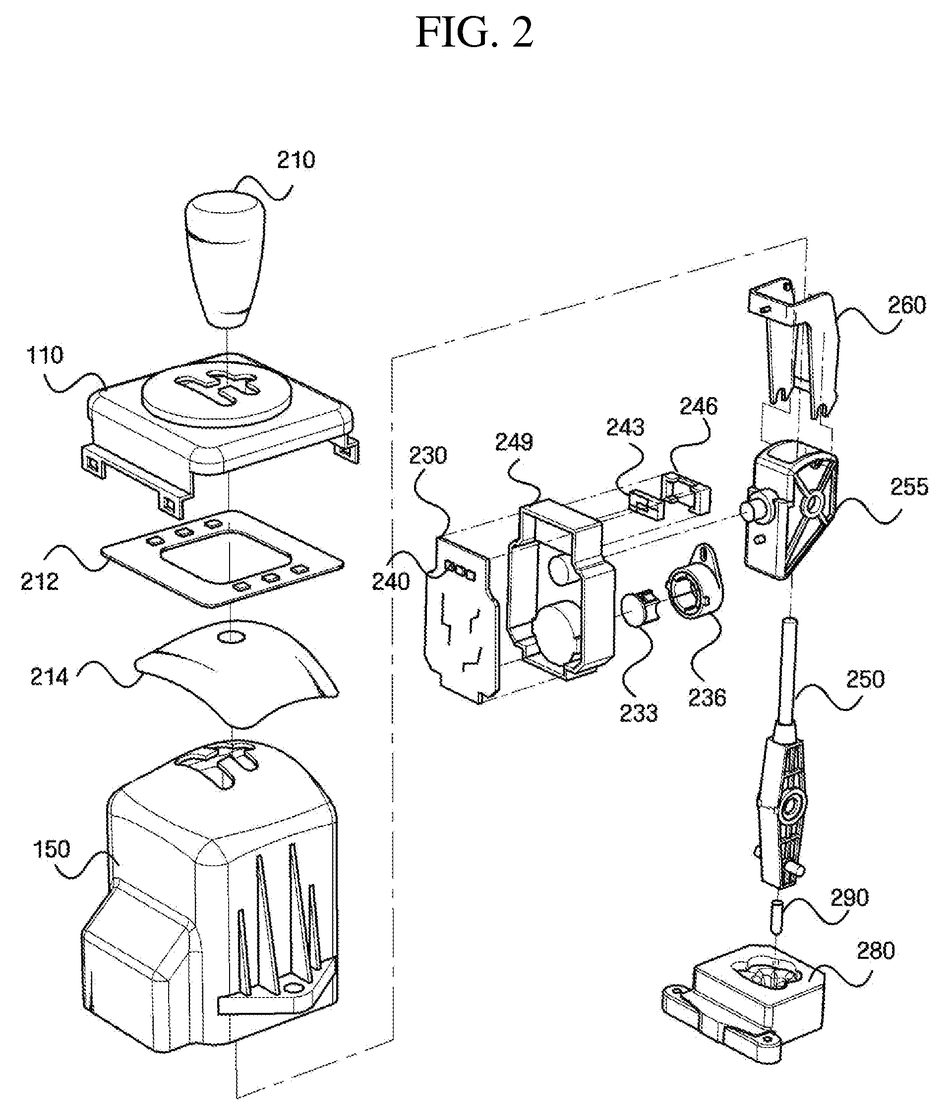 Electronic Shift Lever Assembly