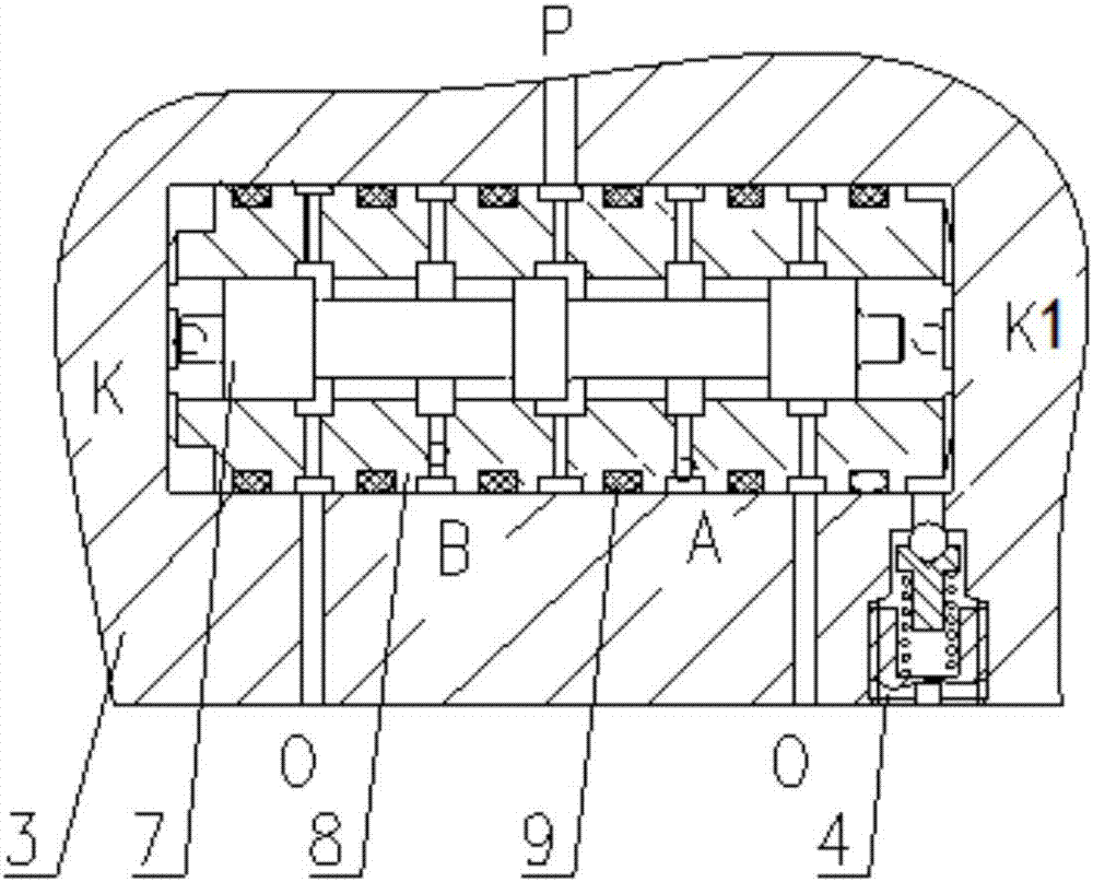 Hydraulic automatic reversing device