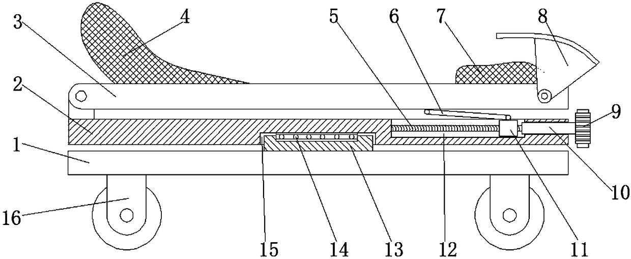 Portable adjustable maintaining vehicle under automobile