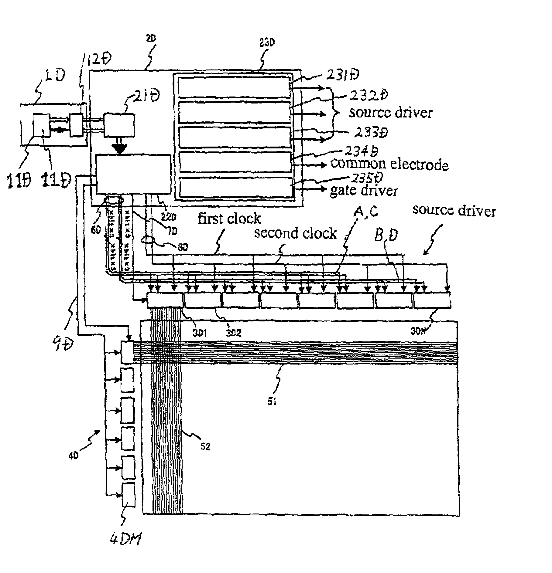 Method of driving a liquid crystal display and driver circuit for driving a liquid crystal display