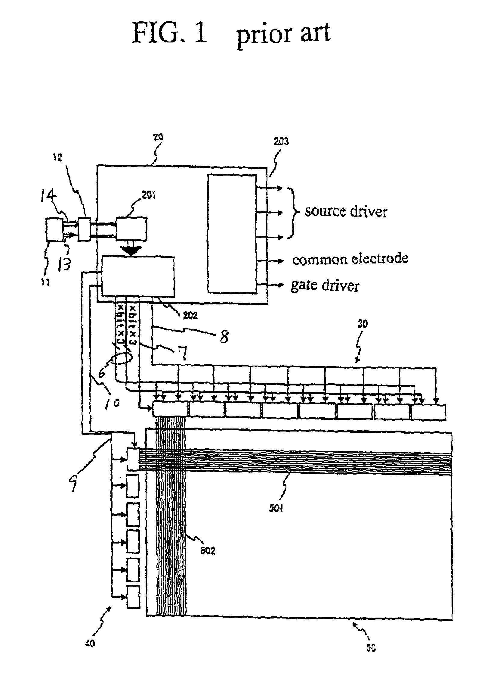 Method of driving a liquid crystal display and driver circuit for driving a liquid crystal display