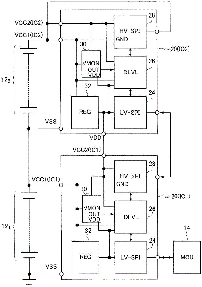 Battery monitoring system and semiconductor device