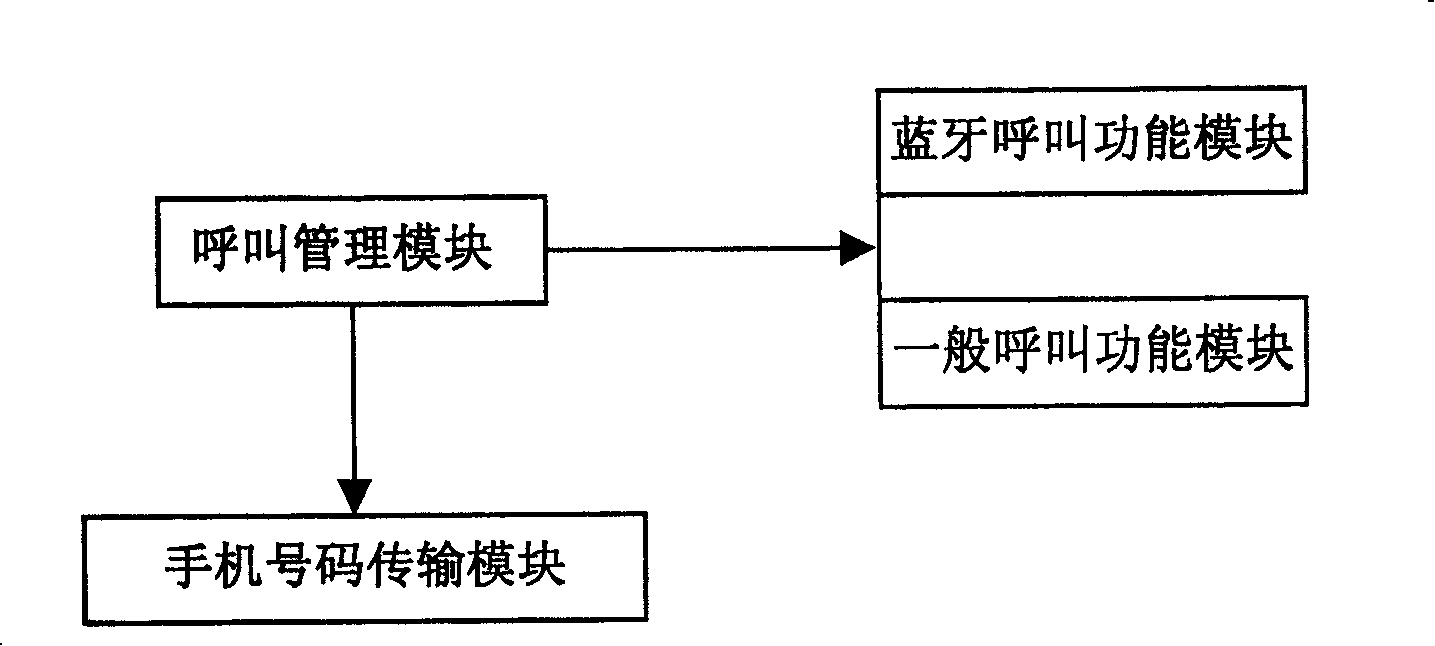 Bluetooth mobile phone and call method, and calling number delivery method