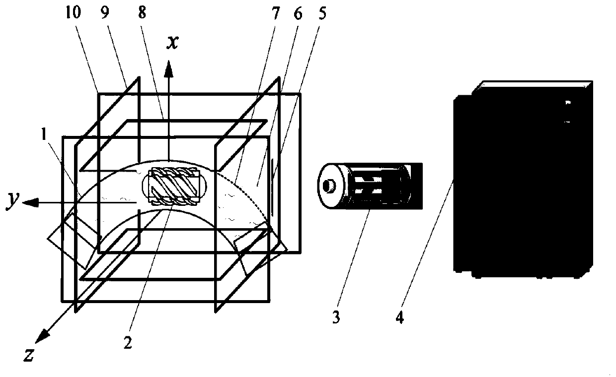 Non-contact detection method and system for fluid torsional moment of capsule robot