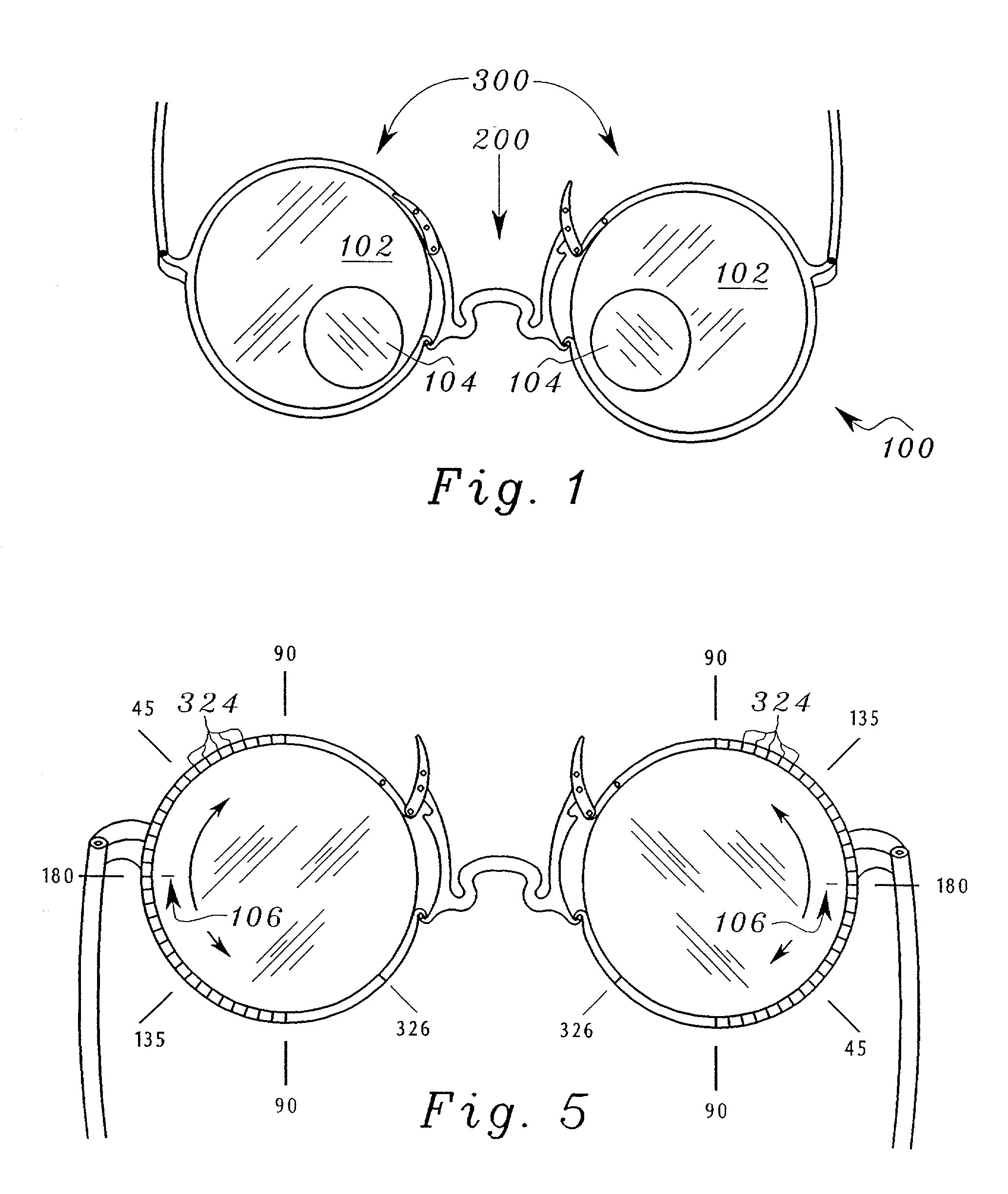 Interchangeable lens eyeglass system with interchangeable nosepiece