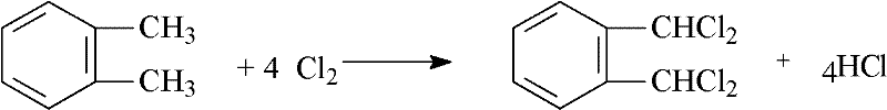 Preparation process of a,a,a',a'-tetrachloroortho-xylene