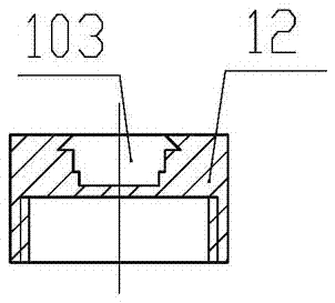 Separate combined sampling bottle for collecting water samples containing volatile substances and oxygen-sensitive substances