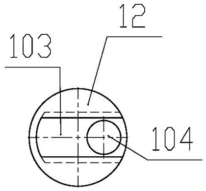 Separate combined sampling bottle for collecting water samples containing volatile substances and oxygen-sensitive substances