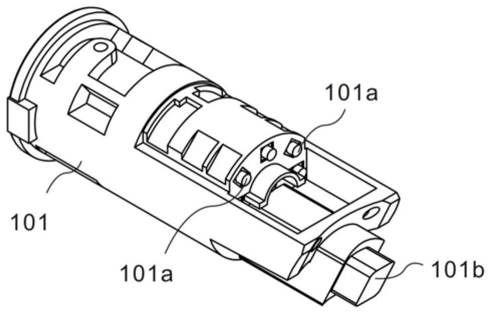 A lock drive connection device