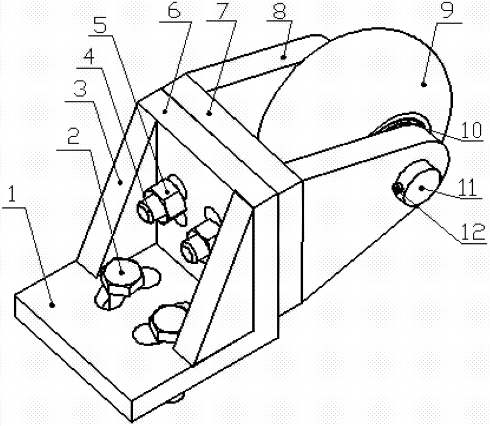 End enclosure spinning backward-overturning preventing device