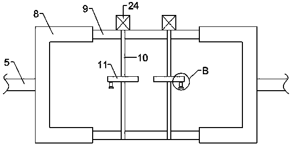 Irregular flocculation equipment used for sewage treatment on the basis of parallel motion principle