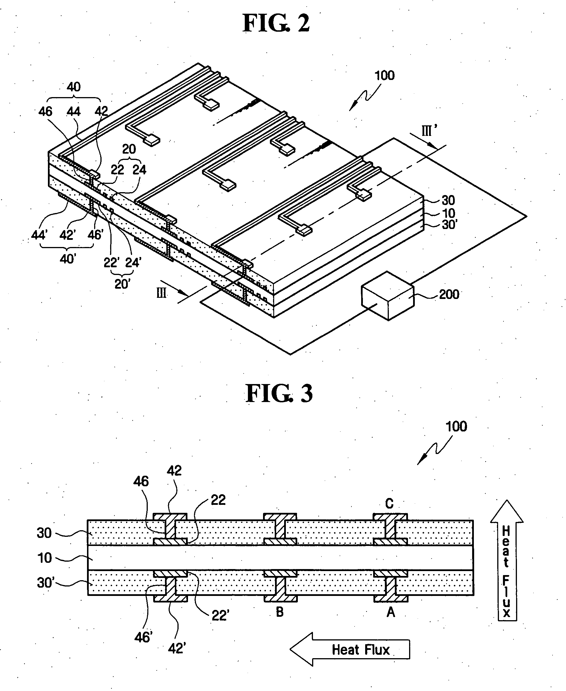 Micro heat flux sensor array