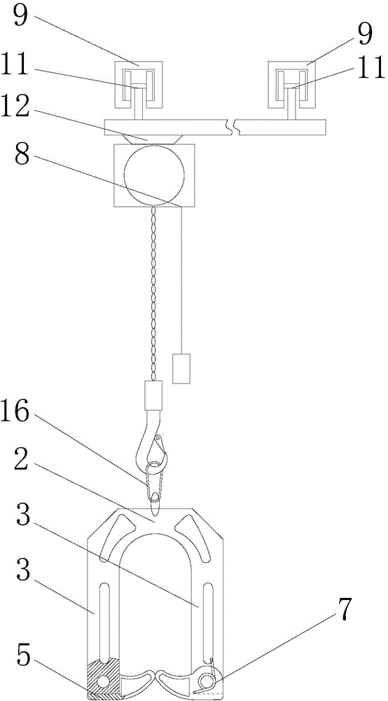 Door hanging mechanism for recycling electric vehicles