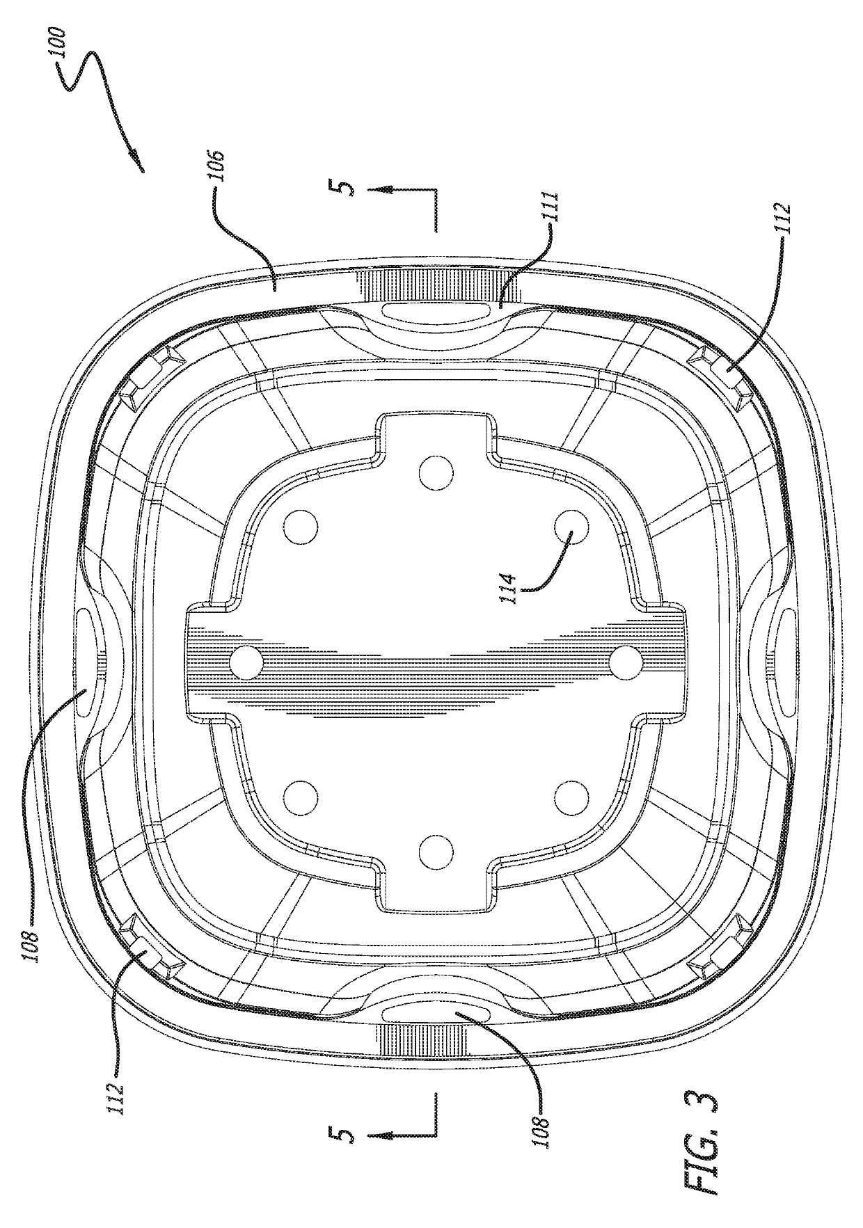 Ventilated container for produce