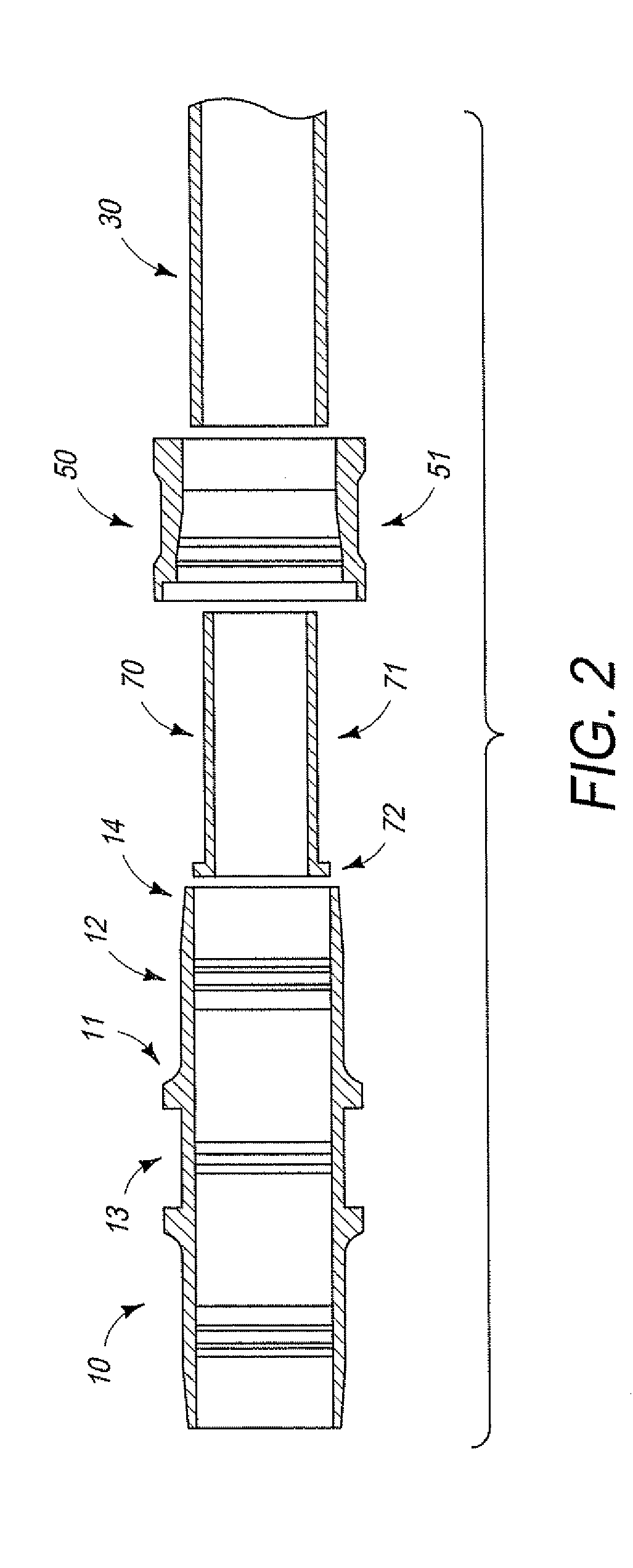 Fluid fitting for soft tubing