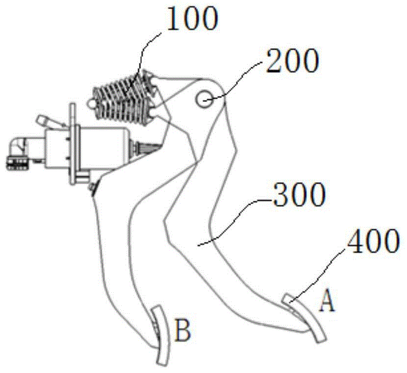 Spring booster, clutch pedal assembly and vehicle