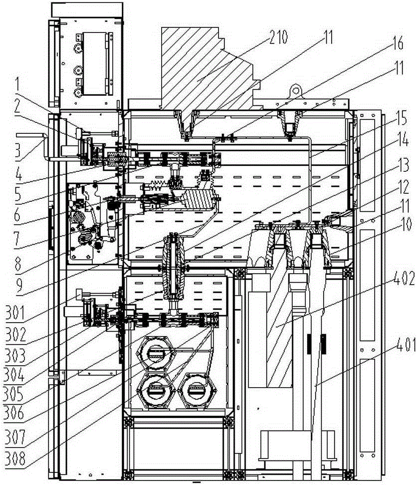 An intelligent inflatable high-voltage vacuum switch cabinet for subway