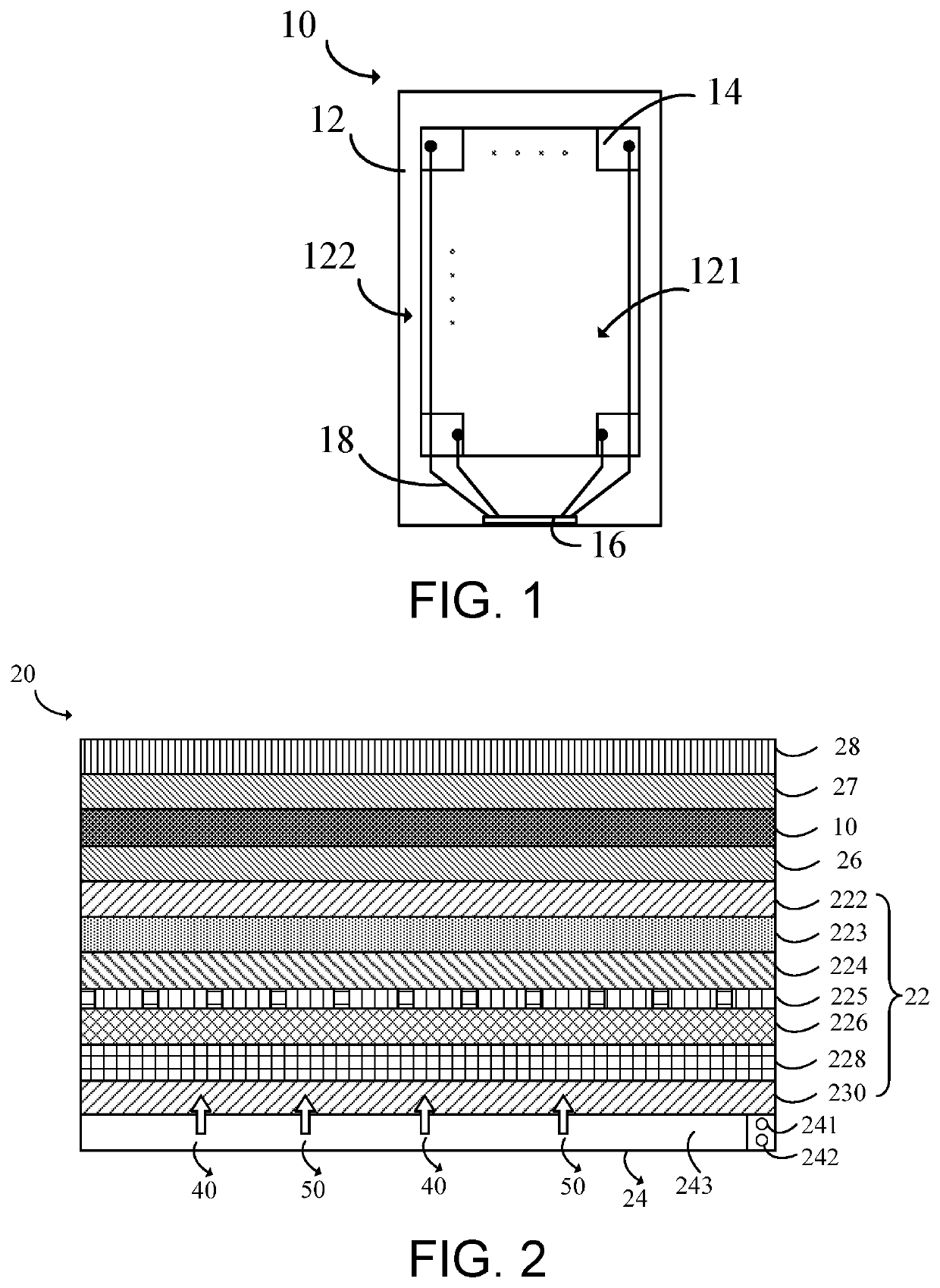 Fingerprint module includes identification components in an identification area and a chip disposed in a nonidentification area and display device