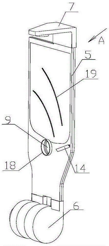 Condensing device for dish-washing machine and dish-washing machine provided with condensing device