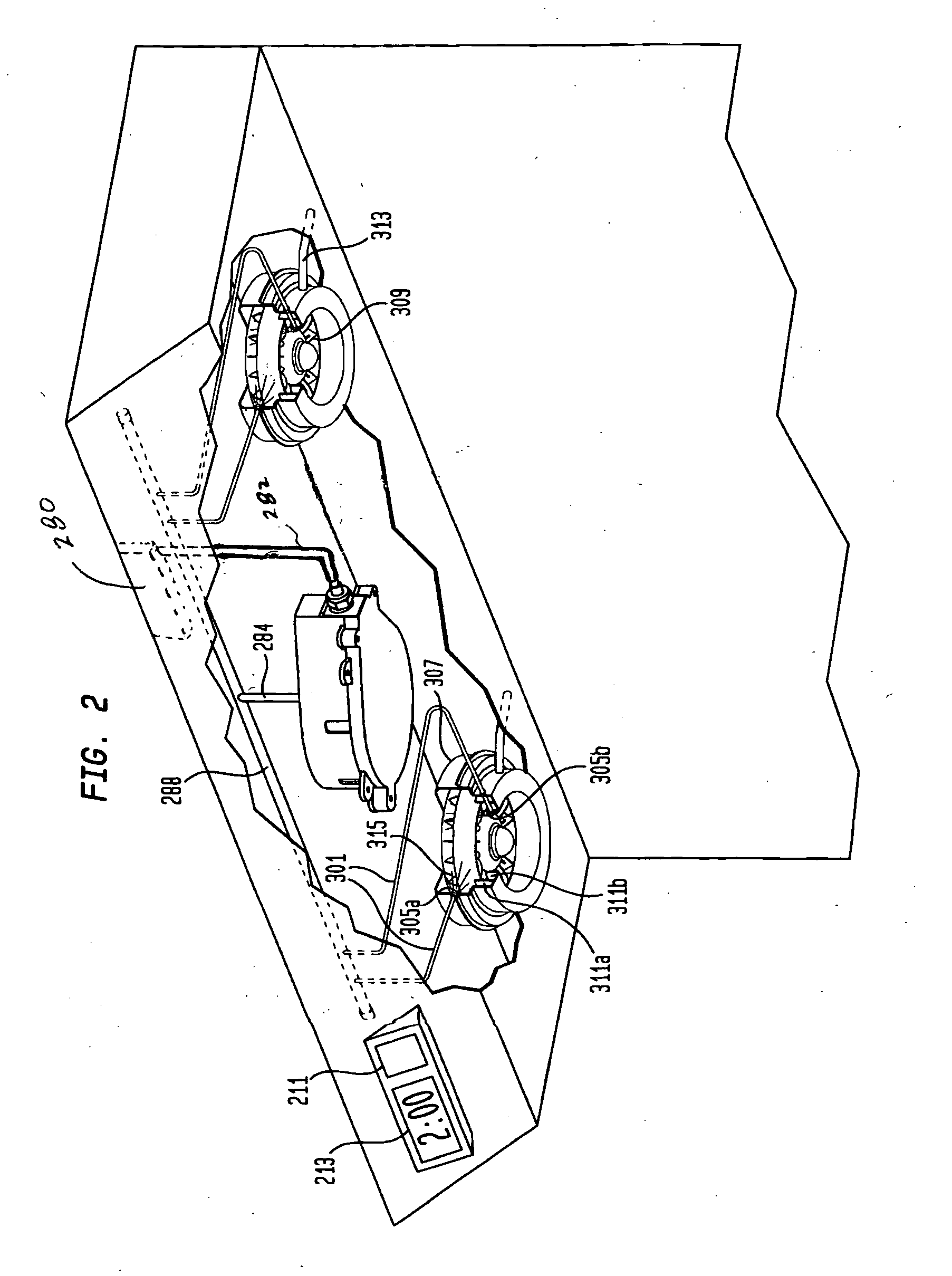 Steam system for continuous cleaning of hood fan